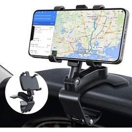 TBONEEY Soporte Móvil para Coche, Soporte de Celular para Auto 3 in 1 Espejo Retrovisor Visera Dashboard Phone Holder MultipropóSito 360 Giratorio Universal Soporte Universal para Teléfono De Coche
