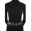 collezione alessandro Chain Belt Flower with Large Flowers, silver