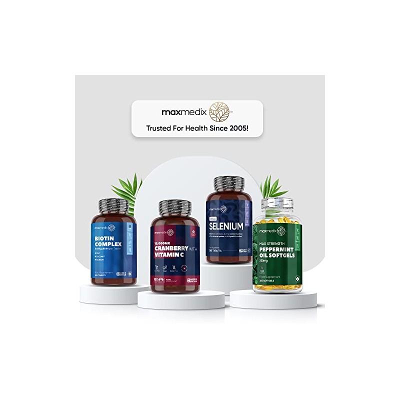 Selenium 200mcg - 1 Year Supply - 365 Selenium Tablets