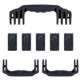Pelican 1646 Replacement Handle & Latch Set by ColorCase - Black Handles & Push Button Latches Latches