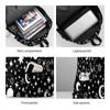 famliihw Black and White Stars and Moon Backpack Bookbag Laptop