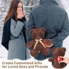 2 Pcs Bear Stuffed Animals with Voice Recorder Set, 60