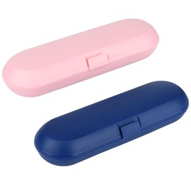 Cosmos Pack of 2 Plastic Travel Case Toothbrush Carrying Case Holder Container Compatible with Oral B Pro and also for Sonicare & Other Toothbrush