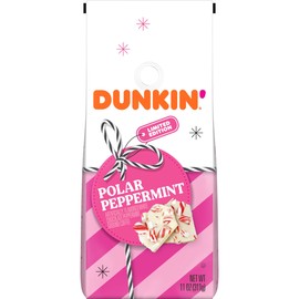 Dunkin' Polar Peppermint Flavored Ground Coffee, 11 Ounce Bag