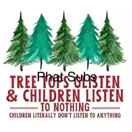 Unbranded Sublimation Print Tree Tops Glisten Ready to Press Heat Transfer