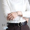 BFF Brand Bangle, Gold, 18K GP Gold, Gold Maile Scroll