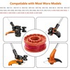 6Pcs Replacement Strimmer Line Compatible with Worx, WA0010 Strimmer Wire