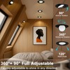 Lightdot 6 Pack 6 Inch LED Gimbal Recessed Lighting, 360°+90°