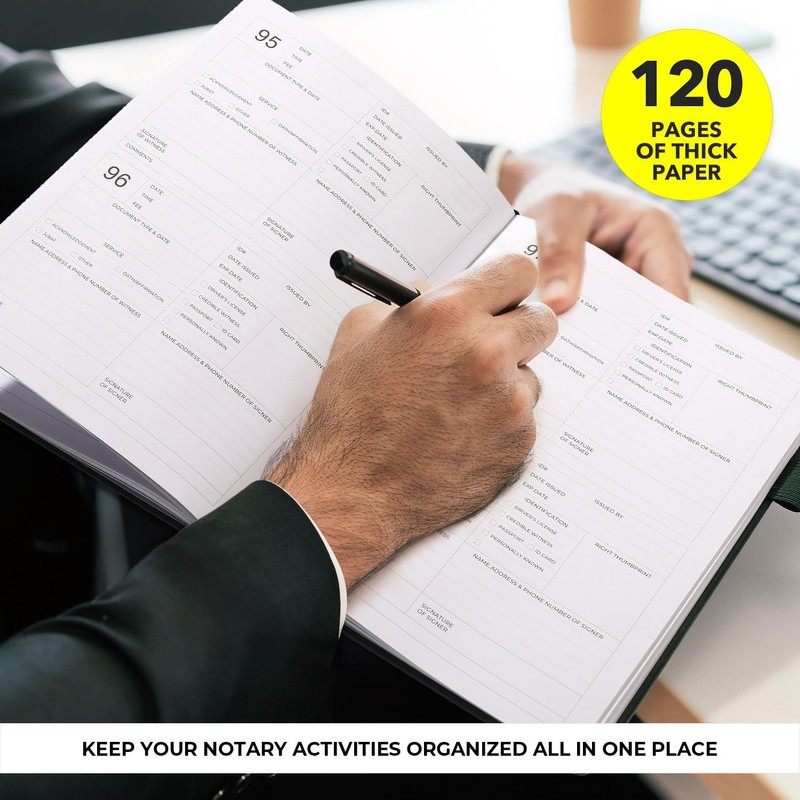 molekaus Notary Journal Log Book Notary Log Book Notary Public