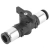 Hand Valve, Pneumatic Connector, 2-Way Valve, Quick Connector, Self Locking