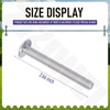 4 Pack THU833-A Toilet Seat Bolts Hardware Kit Compatible with