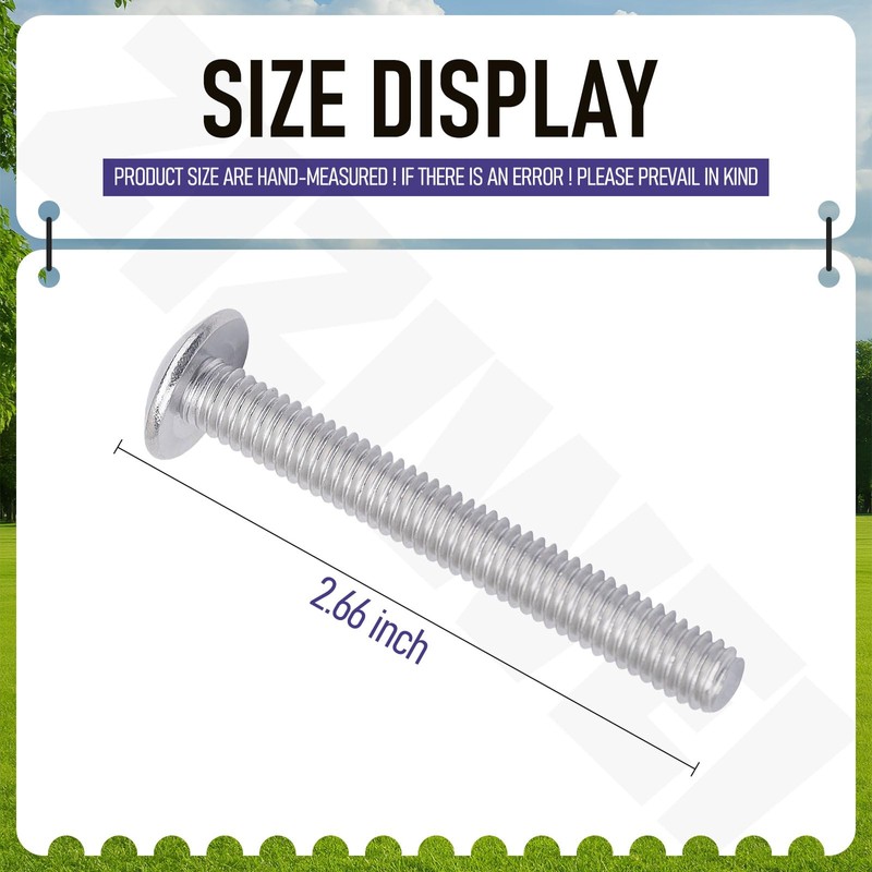 4 Pack THU833-A Toilet Seat Bolts Hardware Kit Compatible with