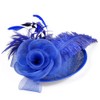 Fascinators Hat Flower Women Girls Hair Mesh Feather Clip Elegant