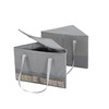 Wanapure 2 Pack Rigid Hanger Organizer, Triangle Storage Bin with