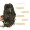 Gairyan 30 cm Ponytail Hairpiece Braid Extensions Long Curly Claw