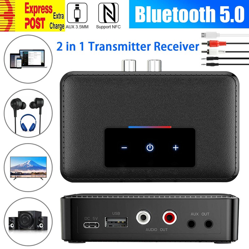 ELASO Bluetooth 5.0 Transmitter Receiver HiFi Wireless 3.5mm AUX NFC