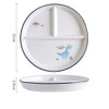 1 PCS Ceramic Dinosaur Portion Control Plate Divided Dish for