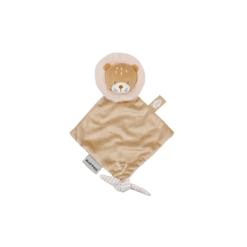 Nattou Small Comforter Doudou Lion FLO, OLI, ERNEST, 19 cm,