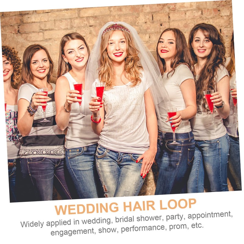 FOMIYES 3pcs Fashion Rhinestone Headdress for Brides Elegant Headband for