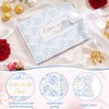 Humyoun Wedding Guest Book Letters to Bride 8.5x7 Inch,Blue,Classic