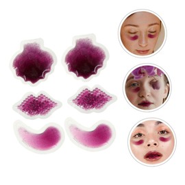 KOMBIUDA Rapy Gel Pads Hot Cold Packs for Swelling Bumps Migraines Sports Injuries 6pcs Face Eye Lip Gel Therapy Pack