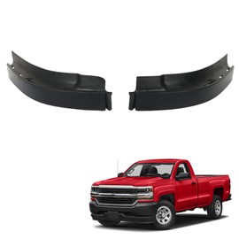 SEBLAFF Black Front Bumper Filler Panel Left and Right Plastic Replacement for 2016-2018 Silverado 1500 84052264 84052265