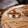 King Will Men Silver Rose Gold Tungsten Rings 6mm Size