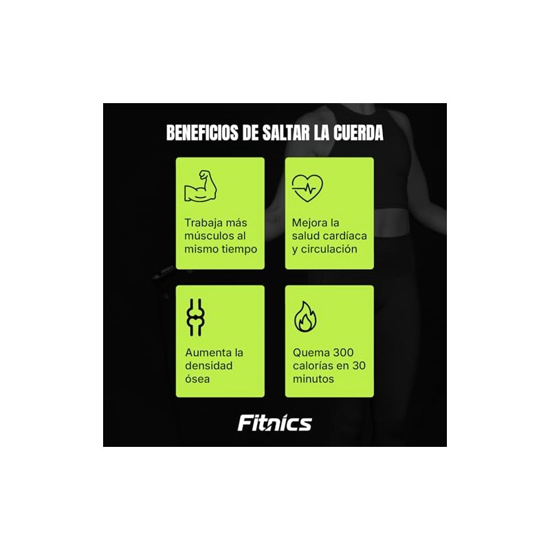 Cuerda para Saltar Crossfit Ajustable - Cordón Tejido Grueso -