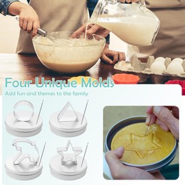 TWZKXC 12 Pcs Sugar Candy Making Tools, 430 Stainless Steel Cutters Kit, Triangle Square Circle Star Umbrella Cookie Kit for Baking Cooking Home Kitchen Essentials