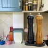 BINHAI Black Salt and Pepper Mill Tray, Pepper Grinder Wood