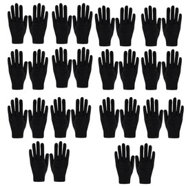 28PCS Black Cotton Gloves for Eczema Dry Hands Moisturising Gloves for Breathable, Skin-Friendly Stretchy Nighttime Hand Care Multipurpose, Machine Washable