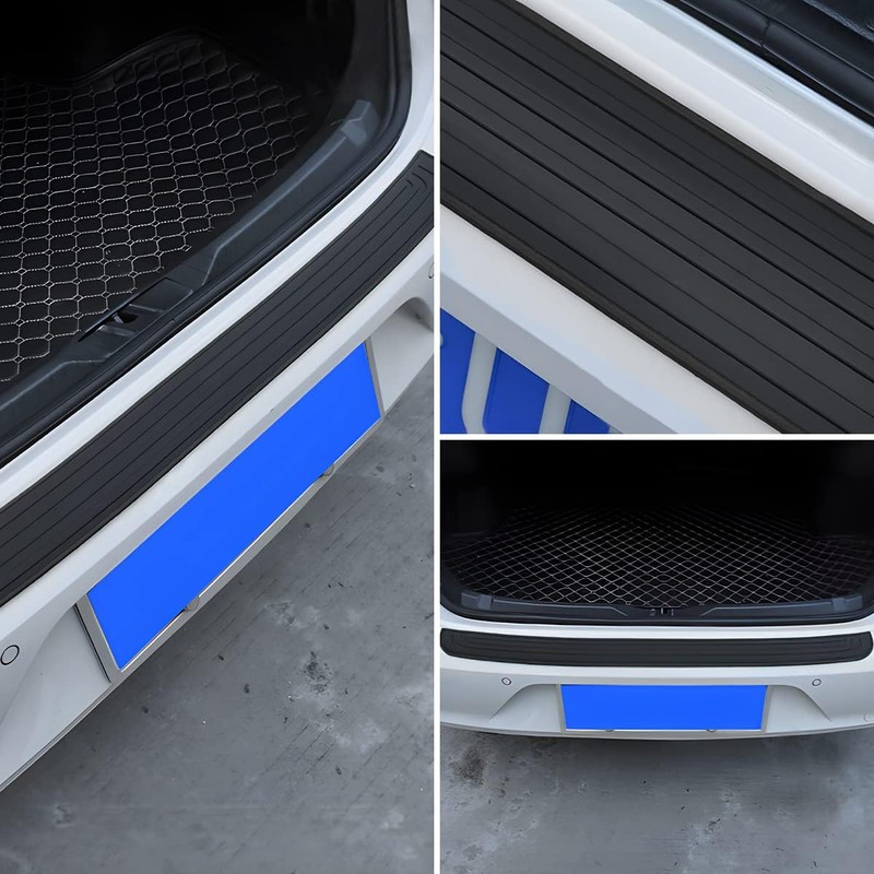 Car Rear Bumper Protector Guard - Anti-Scratch Rubber Cover Strip