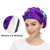Women's Working Cap Purple Butterfly Adjustable Working Hats with Sweatband