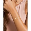 DEARMAY Dainty Initial Heart Gold Bracelets for Women Trendy, 14K