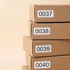Inventory Number Stickers 1-2000 Consecutive Waterproof Self-Adhesive Vinyl Labels for