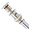 Polished Chrome Vessel Sink Drain Pop Up Stopper with Detachable
