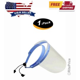 TE Anti-Fog Full Face Shield 1 Frame with 10 Plastic Protective mask Transparent