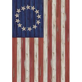 Briarwood Lane Betsy Ross Flag Patriotic Garden Flag Rustic 4th of July 12.5" x 18"