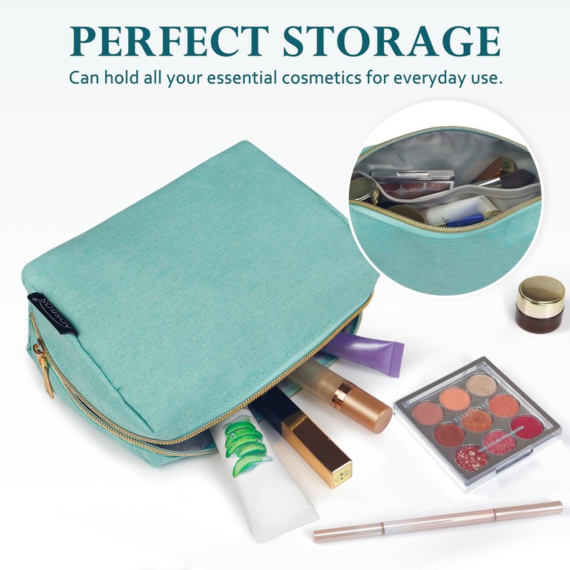 Aosbos Small Makeup Bag Travel Size Cosmetic Bags for Women