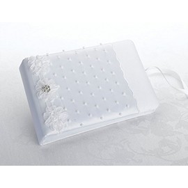 Lillian Rose Pearl and Flower Guest Book, 8.5-Inch