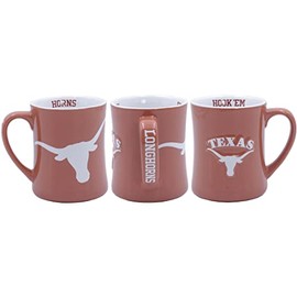 RFSJ Texas Longhorns Ceramic 16oz Relief (3D) Mug, Burnt Orange