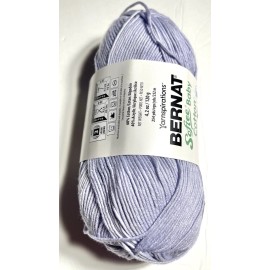 BERNAT -Softee COTTON YARN 1 Balls. PALE PERIWINKLE I Combine Ship