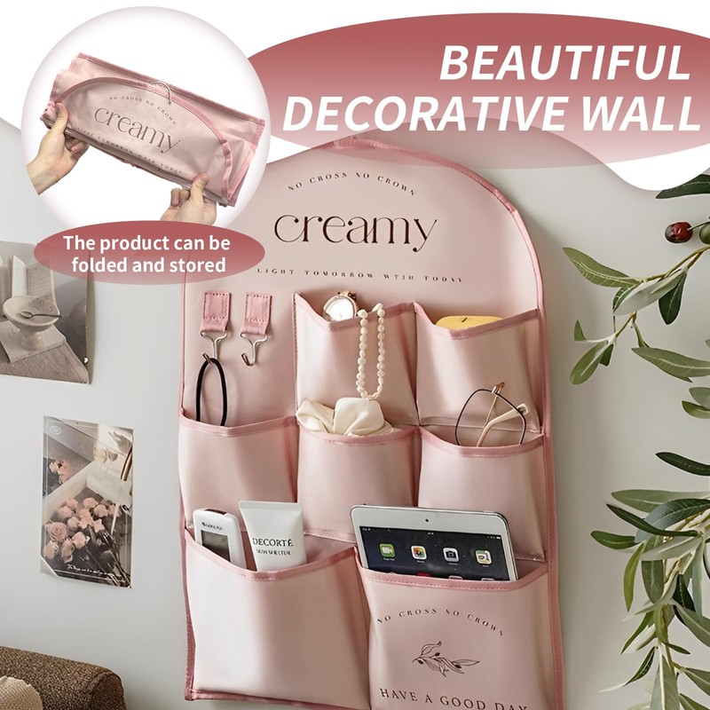Bed Bag, Bed Shelf, Bedside Table for Hanging, Wall Organiser