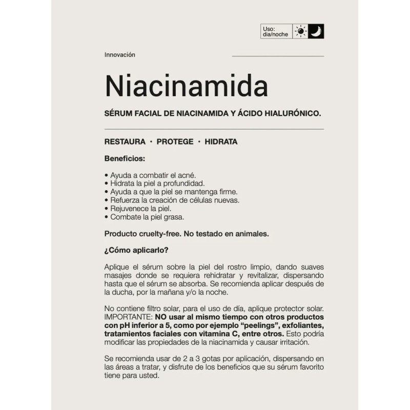 Niacinamida Con Hialurónico Serum Labs Valley