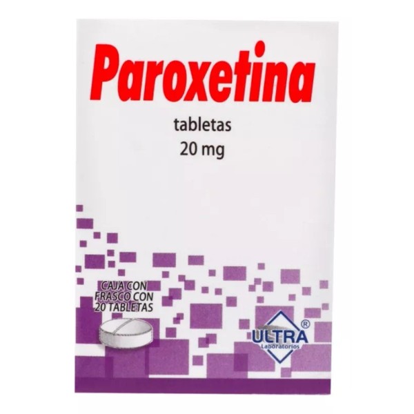 Ultra Paroxetina Ultra 20mg Con 20 Tabletas