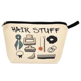 Hair Accessories Storage Bag Hair Stuff Organiser Pouch for Women Travel Cosmetic Toiletry Bag for Teens Bags Pouch with Zippers Organizer Zipper Pouches Cosmetic Makeup Bags