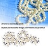 20 Sets Magnetic Clasps Round Brass Fashionable Jewelry Clasps for