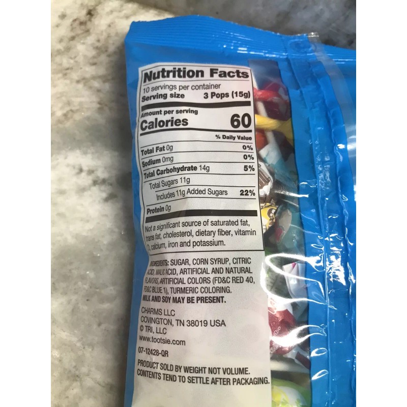 Charms Tons of Cool Flavors 30 Mini Pops:5.39oz/15