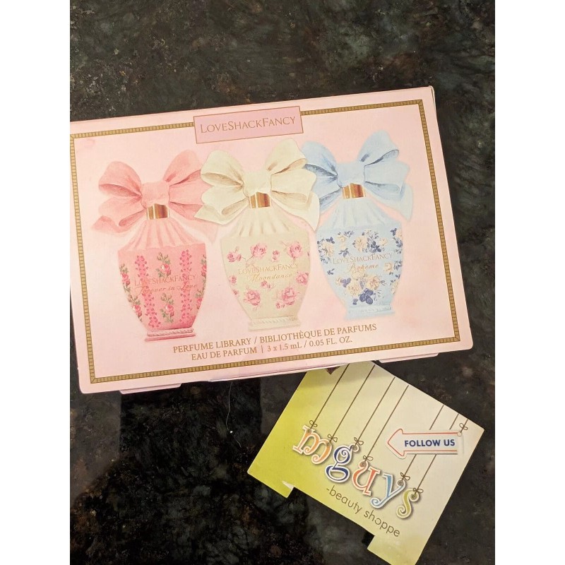 LOVESHACKFANCY Perfume Library EDP Discovery Set 3 Pcs Sample 1.5mL