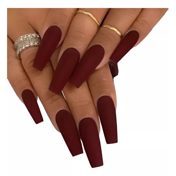 Press on nails beautiful nail 24 Uñas Postizas Largas Mate